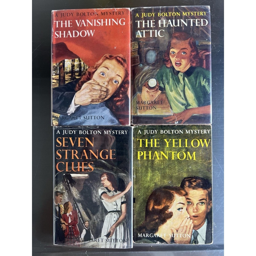 Judy Bolton Mystery Lot 4 Vintage Hardcovers Dust Jackets Margaret Sutton G&D
